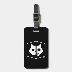 Grafisk Schrödinger katt Bagagebricka