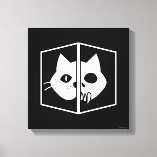 Grafisk Schrödinger katt Canvastryck