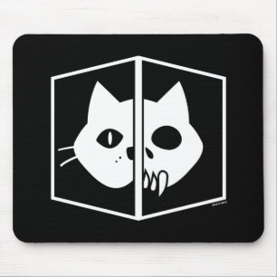 Grafisk Schrödinger katt Musmatta