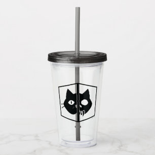 Grafisk Schrödinger katt Take Away Mugg