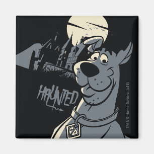 Grafisk Scooby-Doo Noir spökad herrgård Magnet