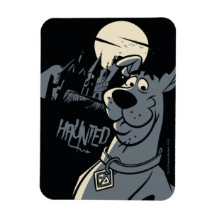 Grafisk Scooby-Doo Noir spökad herrgård Magnet