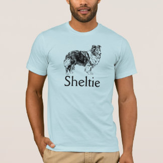 Grafisk Sheltie hund Tee Shirt