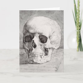 Grafisk Skallekonst: Minimalistisk och djärv bläck Kort