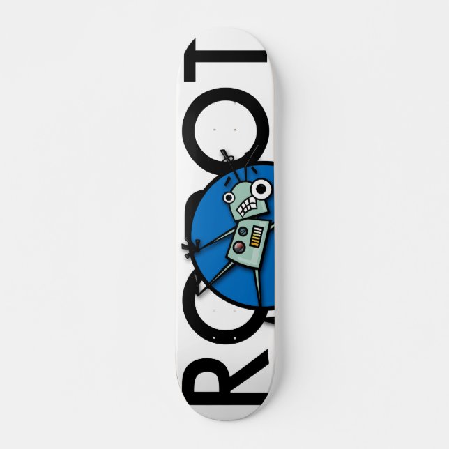 GRAFISK SKATEBOARD FÖR ROLIG ROBOT (Framsida)