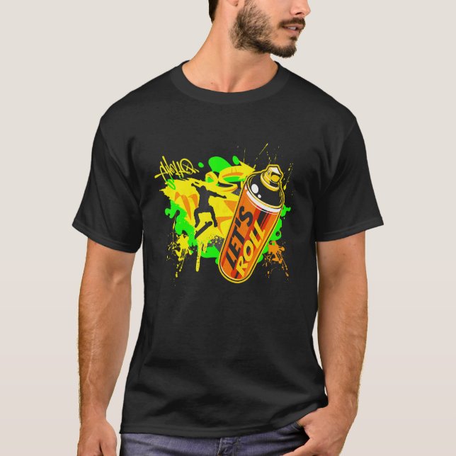 Grafisk skateboardering t shirt (Framsida)