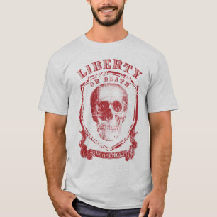 Grafisk skjorta för frihet eller för död t shirt