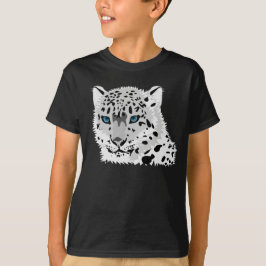 Grafisk snöleopard t-shirt