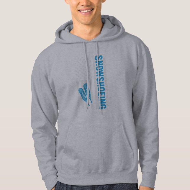 Grafisk snöskoterflagga hoodie (Framsida)