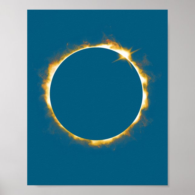 Grafisk solförmörkelse 21 augusti 2017 poster (Framsidan)