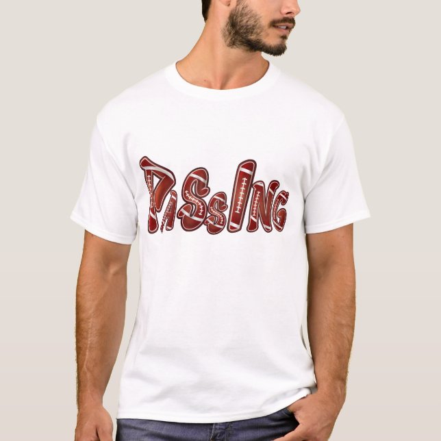 Grafisk T-shirt för amerikansk fotboll med texten  (Framsida)