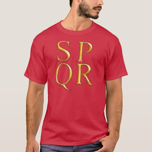 Grafisk T-tröja för SPQR Tröja (Framsida)