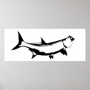 Grafisk Tarpon Poster
