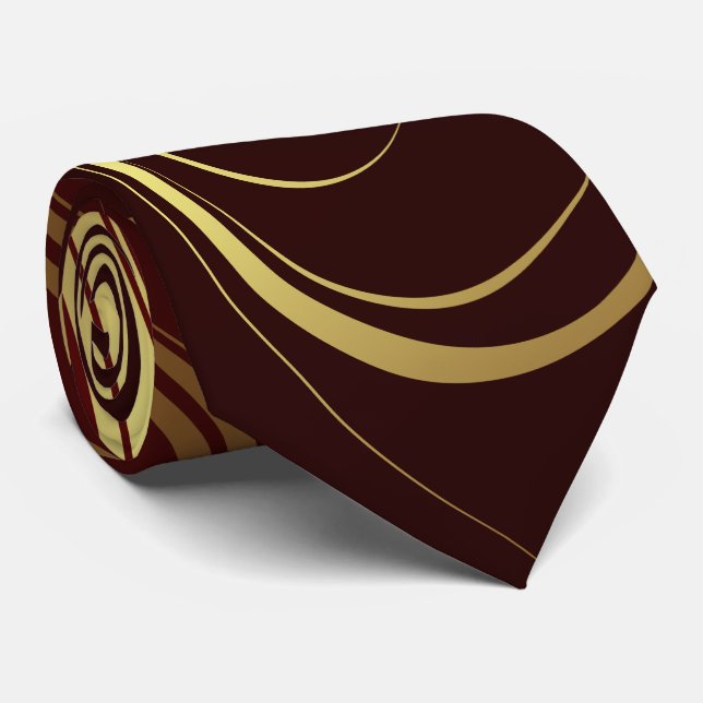 Grafisk Tie för design 3 Slips (Rullad)