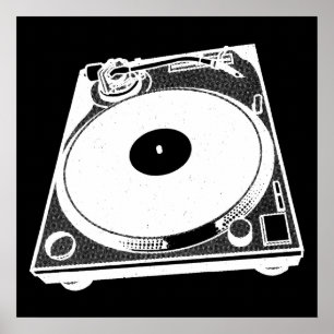 Grafisk Turntable Poster
