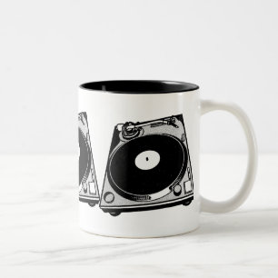 Grafisk Turntable Två-Tonad Mugg