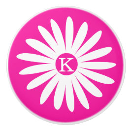 Grafisk tusenskönablomma rosa monogramknapp knopp