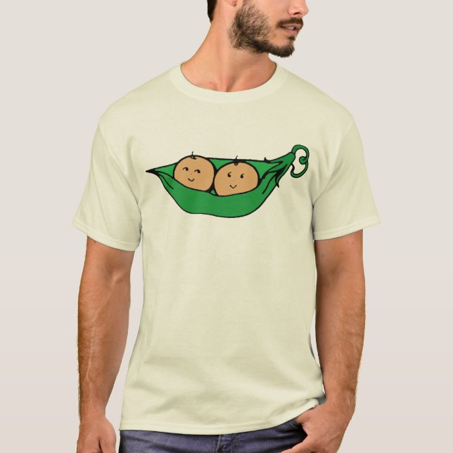 Grafisk tvilling- pod tee shirt (Framsida)