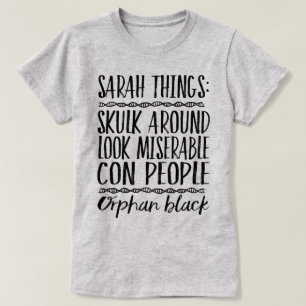 Grafisk utslagsplats för föräldralösa svart Sa T Shirt