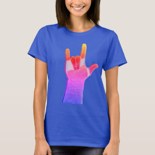 Grafisk utslagsplats för ILY T-shirt