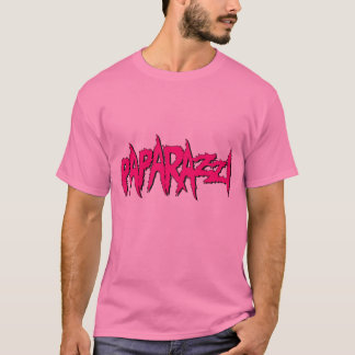 Grafisk utslagsplats för rosa unisex- Paparazzi Tee