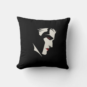 Grafisk vampyrillustration kudde