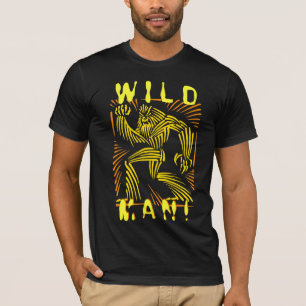 Grafisk vildmanWolfMan träsnitt T-shirt