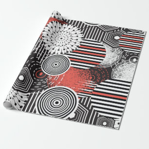 Grafisk vintage och illustration med abstrakt ele presentpapper