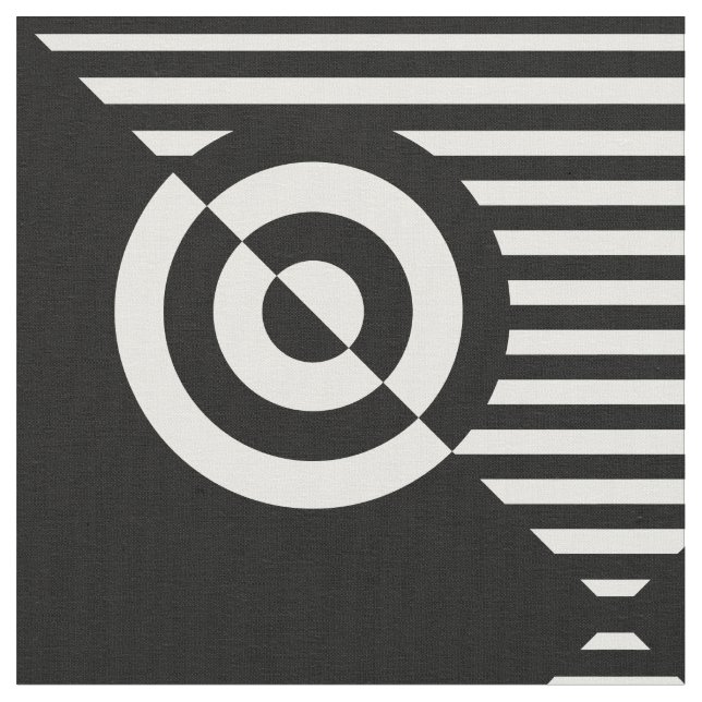 Grafisk visuell stimulering, svart och vit väv tyg (Närbild)