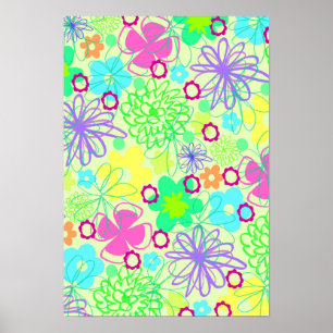 Grafiska blommor poster