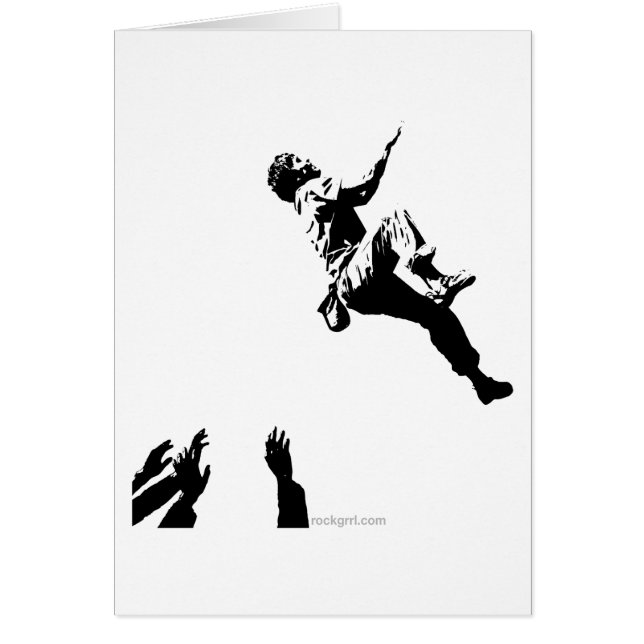 Grafiska Bouldering Hälsningskort (Framsidan)