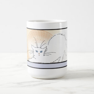 Grafiska designhistoriemuggar: nouveau kaffemugg