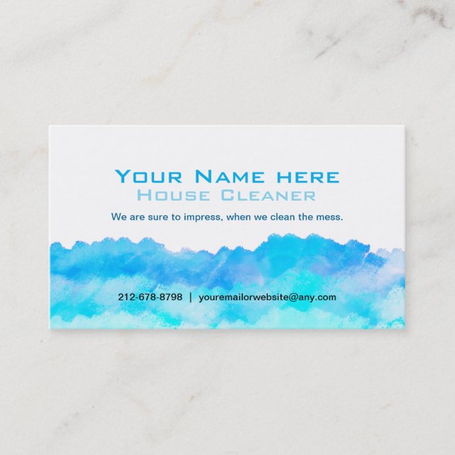 Grafiska designlokalvårdvisitkortar visitkort (Framsida)