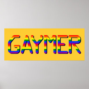Grafiska Gaymer Poster