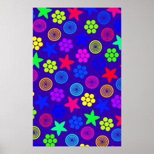 Grafiska Geo Poster