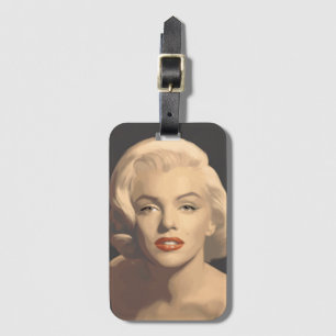 Grafiska gråa Marilyn Bagagebricka