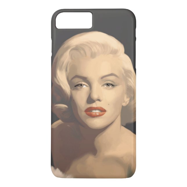 Grafiska gråa Marilyn Case-Mate iPhone Skal (Baksida)