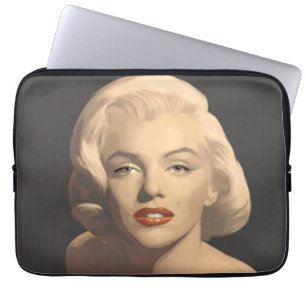 Grafiska gråa Marilyn Laptop Sleeve
