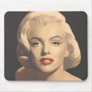 Grafiska gråa Marilyn Musmatta