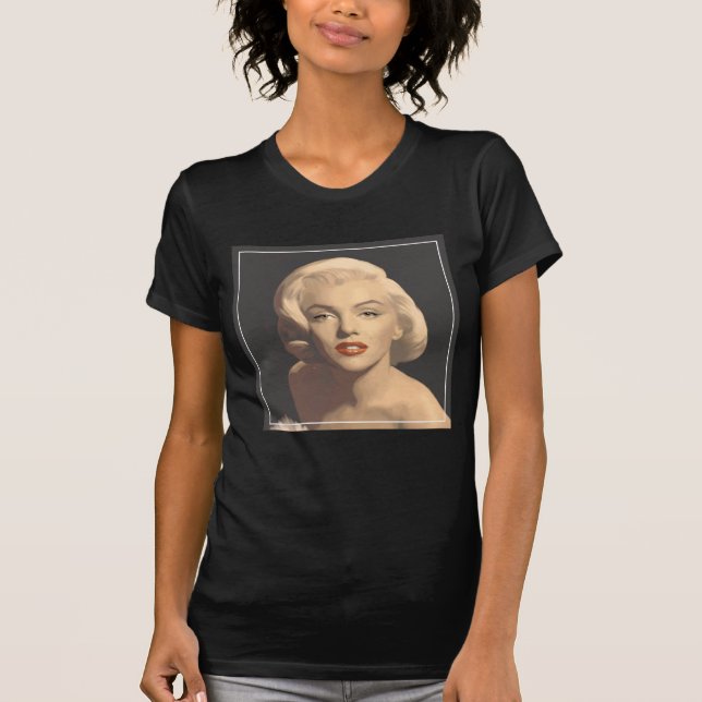 Grafiska gråa Marilyn T Shirt (Framsida)