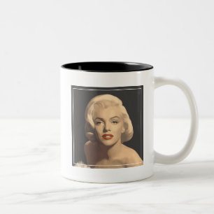 Grafiska gråa Marilyn Två-Tonad Mugg
