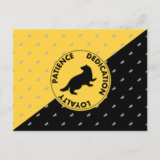 Grafiska Harry Potter | HUFFLEPUFF™ husdrag Vykort