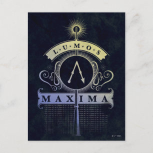Grafiska maxima för Harry Potter pass   Lumos Vykort