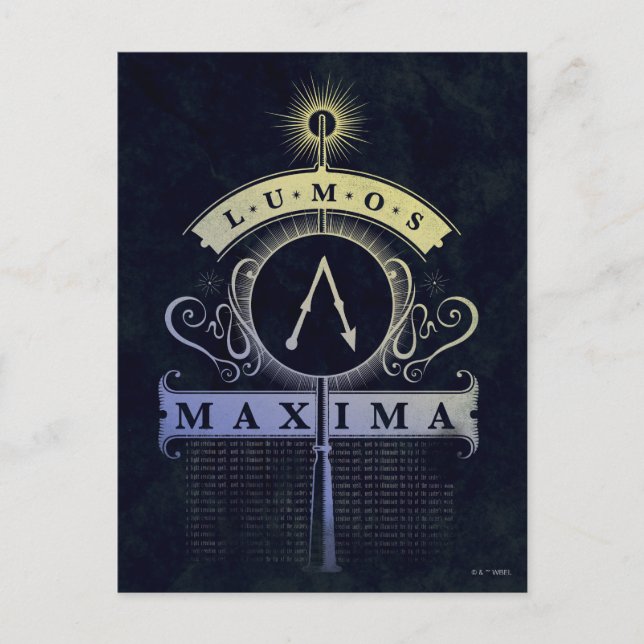 Grafiska maxima för Harry Potter pass | Lumos Vykort (Framsida)