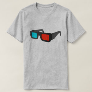 Grafiska Retro exponeringsglas 3D Tee Shirt