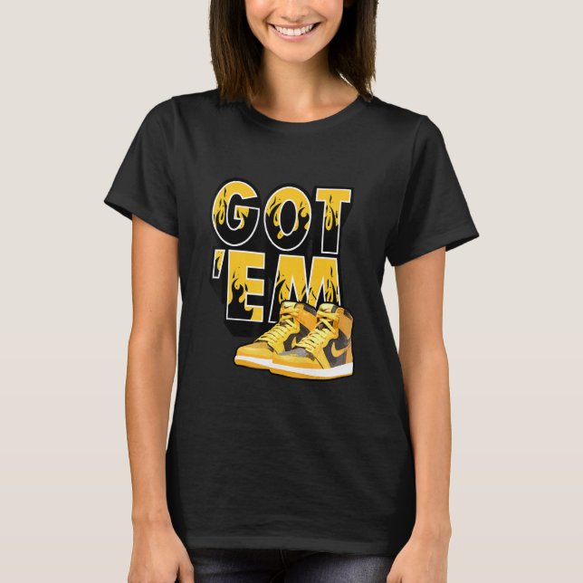 Grafiska T-shirts Skor Fick Em Sneaker Match 1 Hig (Framsida)