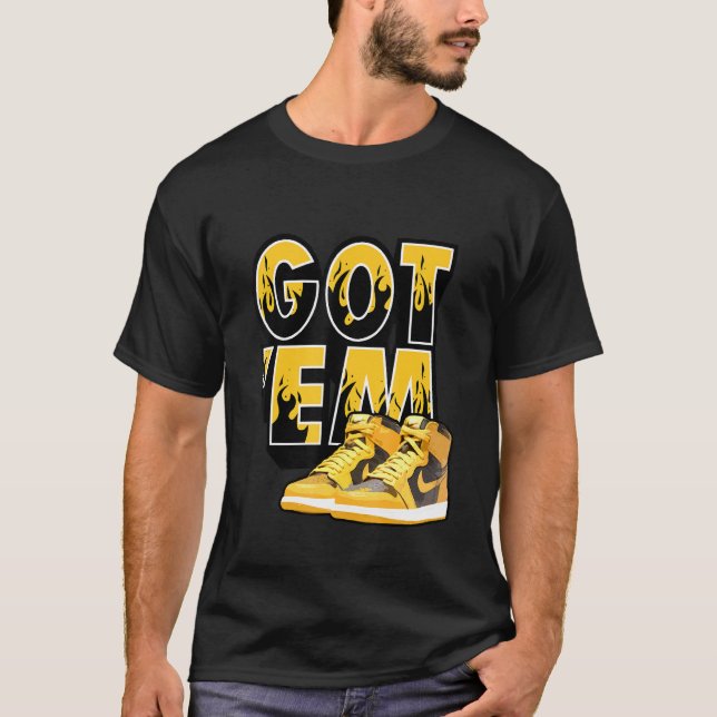 Grafiska T-shirts Skor Fick Em Sneaker Match 1 Hig (Framsida)