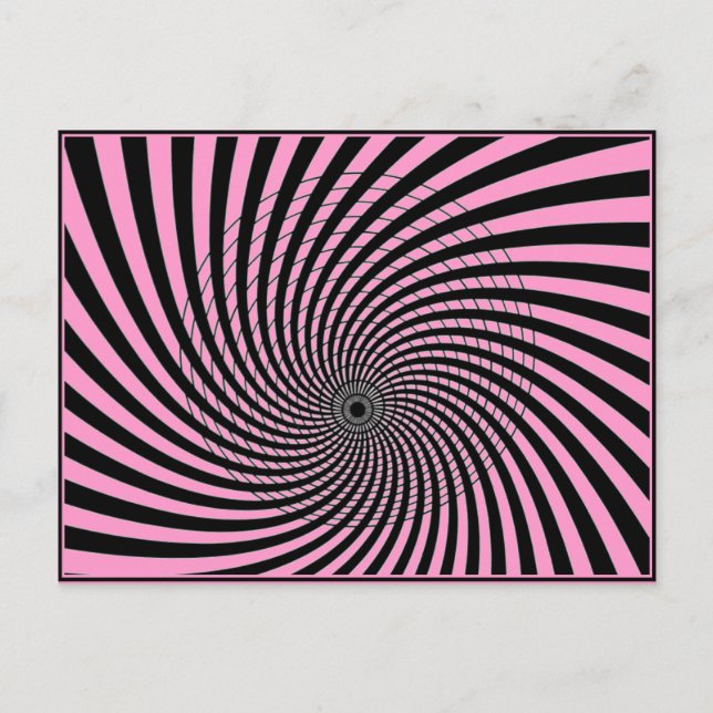GRAFISKA UTSKRIFTER AV OPTISK ILLUSION VID ROSA VYKORT (Framsida)