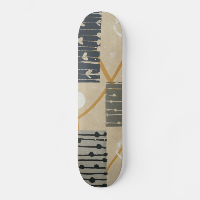 Grafiskt belägger med tegel skateboard bräda 20,5 cm (Framsida)