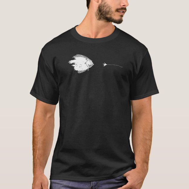Grafiskt Flygfiske Krok fiskfluke 1 T Shirt (Framsida)